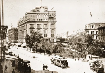 クーパーパークとクーパーユニオンビルディング、ニューヨーク市、1893
